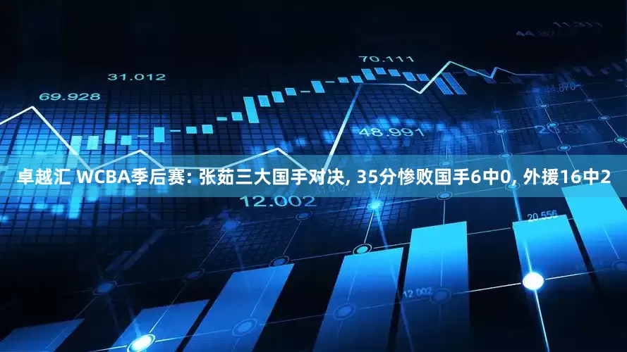 卓越汇 WCBA季后赛: 张茹三大国手对决, 35分惨败国手6中0, 外援16中2